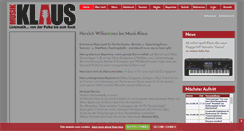 Desktop Screenshot of musik-klaus.de